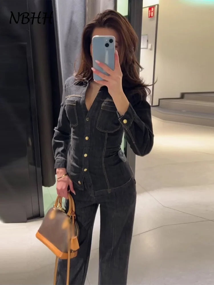 Ryvex Timeless Denim Pants Set