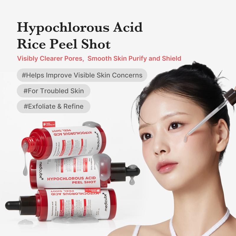 Hypochlorous Acid Rice Peel Shot Set